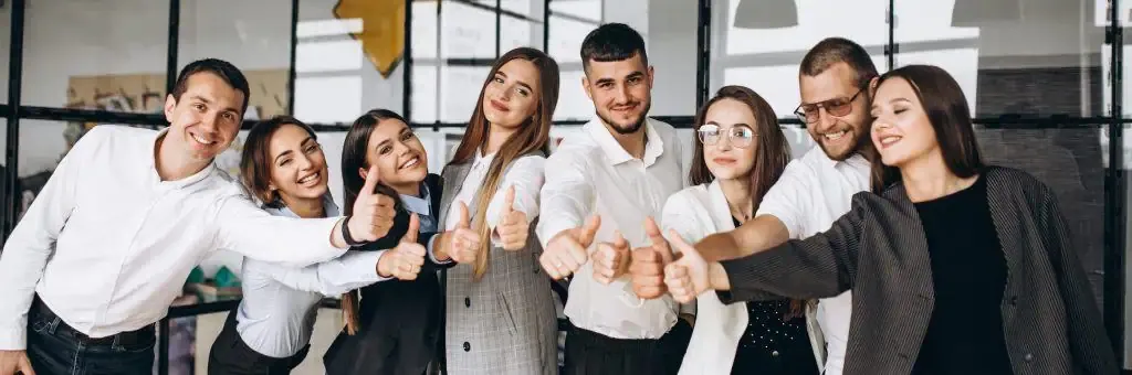 group of people working out business plan in an office